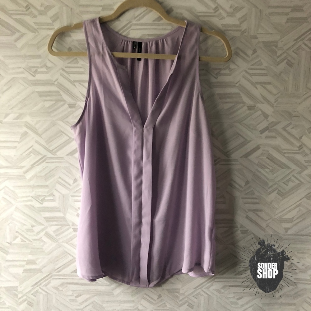 Maurices Light Lavender Blouse Top M